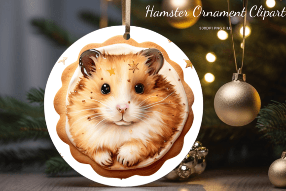 Hamster Ornament Clipart Review for Crafts and Branding