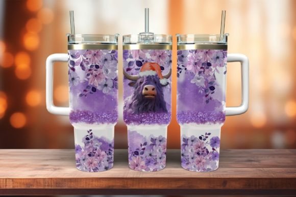 Highland Cow Flora 40oz Tumbler: A Designer's Review