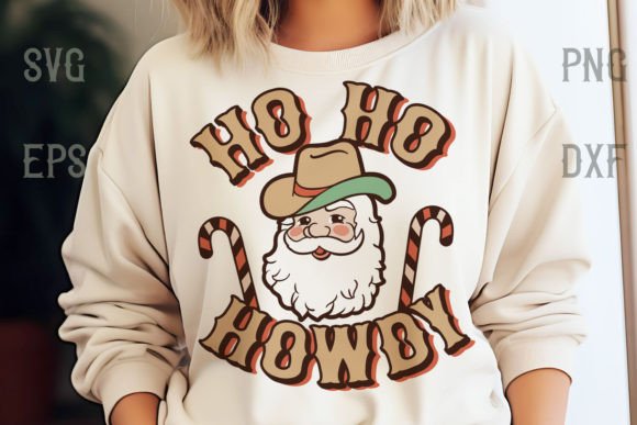 Ho Ho Howdy Santa SVG for T-Shirt Designs & Blog Graphics