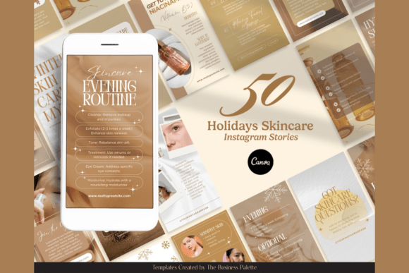 Holidays Skincare Instagram Stories for Social Media Templates