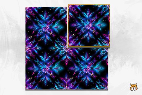 Neon Snowflake Seamless Pattern Review for Modern Brands