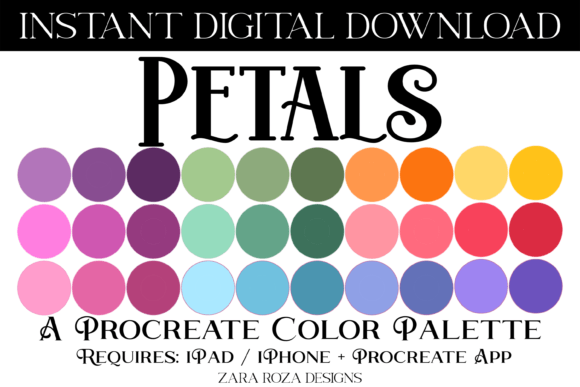 Petals Procreate Color Palette: A Review for Add-Ons