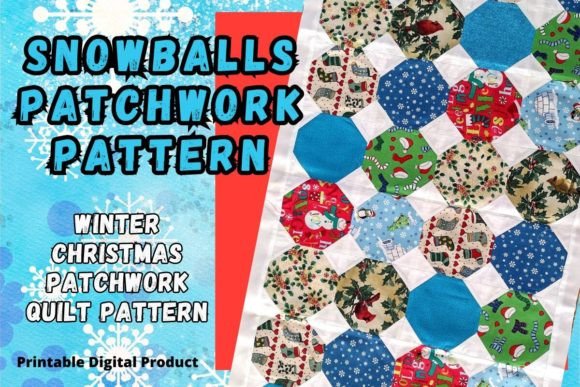 Snowballs Patchwork Pattern for Quilt Patterns and Branding