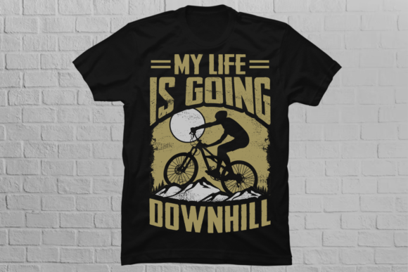 Vintage Mountain Biking T-shirt Design for T-Shirt Designs