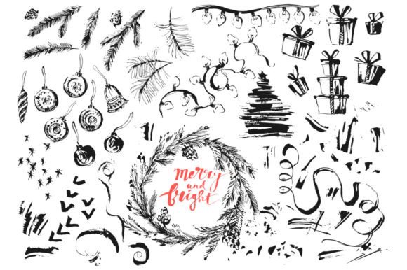 Winter Holiday Decor Set: Elevating Decorative Elements for Real Publishing